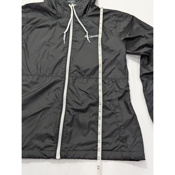 Columbia Flash Forward light Weight Black Jacket Windbreaker Woman's Medium - Picture 4 of 15